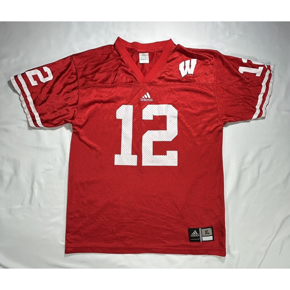 Adidas Wisconsin Badgers #12 Jersey Youth XLarge NCAA College
